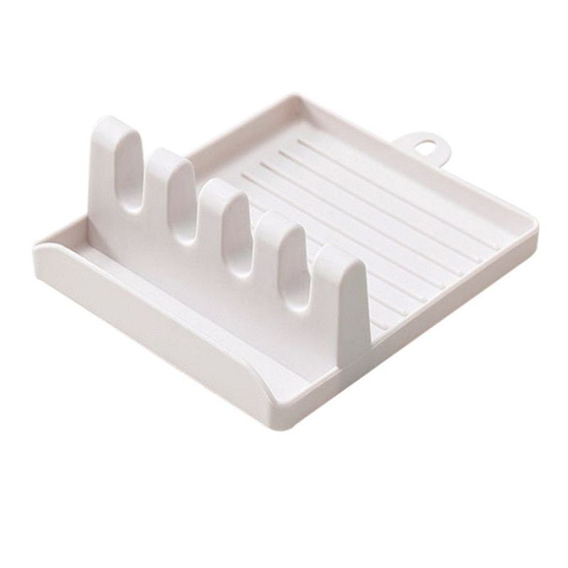 Kitchen Spoon Holder  Organizer NonSlip Plastic Rack for Forks Spatulas Chopsticks  SpaceSavi