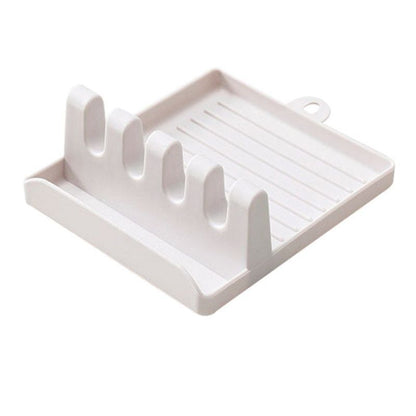 Kitchen Spoon Holder  Organizer NonSlip Plastic Rack for Forks Spatulas Chopsticks  SpaceSavi