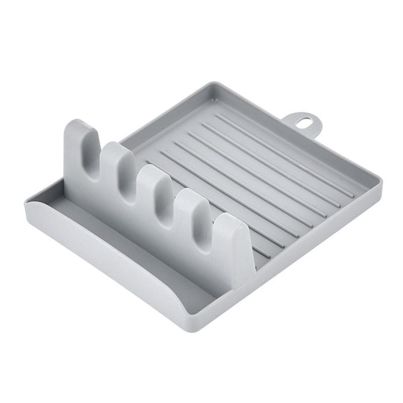 Kitchen Spoon Holder  Organizer NonSlip Plastic Rack for Forks Spatulas Chopsticks  SpaceSavi