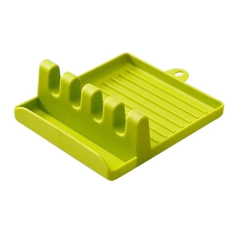 Kitchen Spoon Holder  Organizer NonSlip Plastic Rack for Forks Spatulas Chopsticks  SpaceSavi
