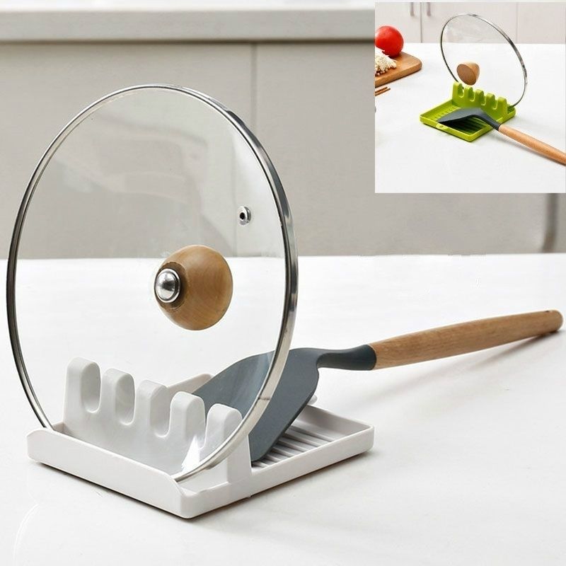 Kitchen Spoon Holder  Organizer NonSlip Plastic Rack for Forks Spatulas Chopsticks  SpaceSavi