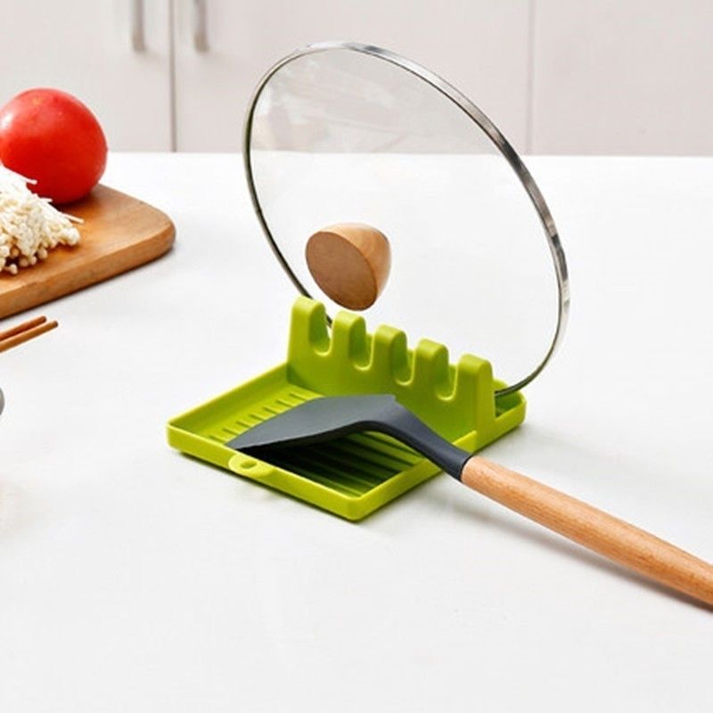 Kitchen Spoon Holder  Organizer NonSlip Plastic Rack for Forks Spatulas Chopsticks  SpaceSavi