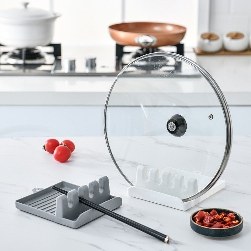 Kitchen Spoon Holder  Organizer NonSlip Plastic Rack for Forks Spatulas Chopsticks  SpaceSavi