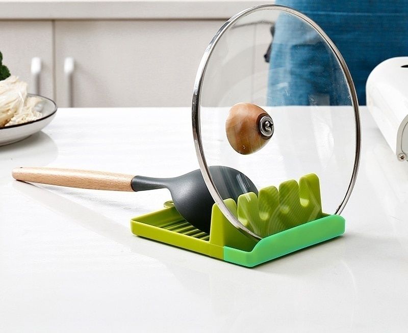 Kitchen Spoon Holder  Organizer NonSlip Plastic Rack for Forks Spatulas Chopsticks  SpaceSavi