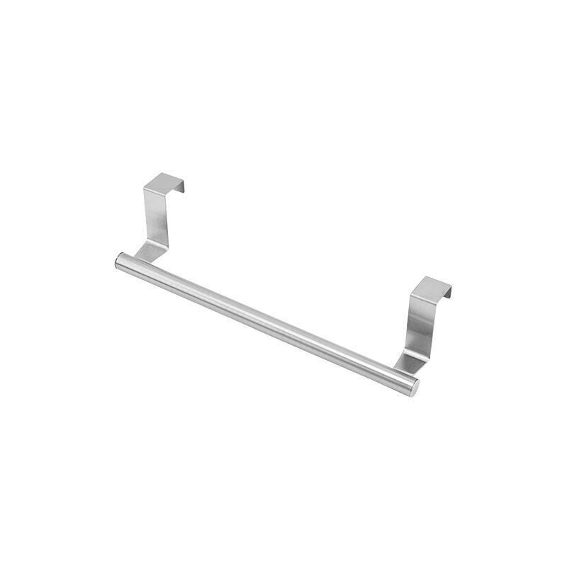 Stainless Steel Over Door Towel Rack SpaceSaving Hanging Towel Bar for Bathroom  Kitchen