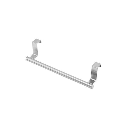 Stainless Steel Over Door Towel Rack SpaceSaving Hanging Towel Bar for Bathroom  Kitchen