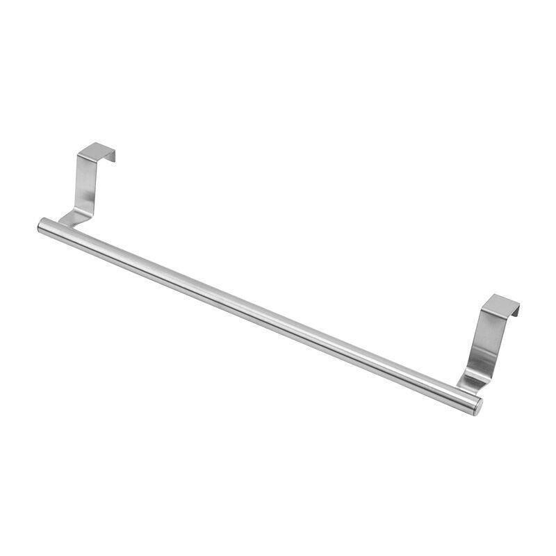 Stainless Steel Over Door Towel Rack SpaceSaving Hanging Towel Bar for Bathroom  Kitchen