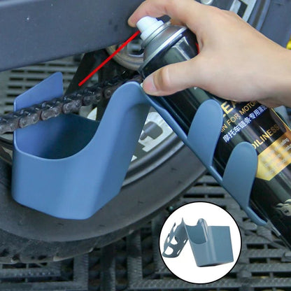 Motorcycle Bike Chain Oil Storage Tool, Anti-Splash & Leak-Proof Design for Easy Cleaning