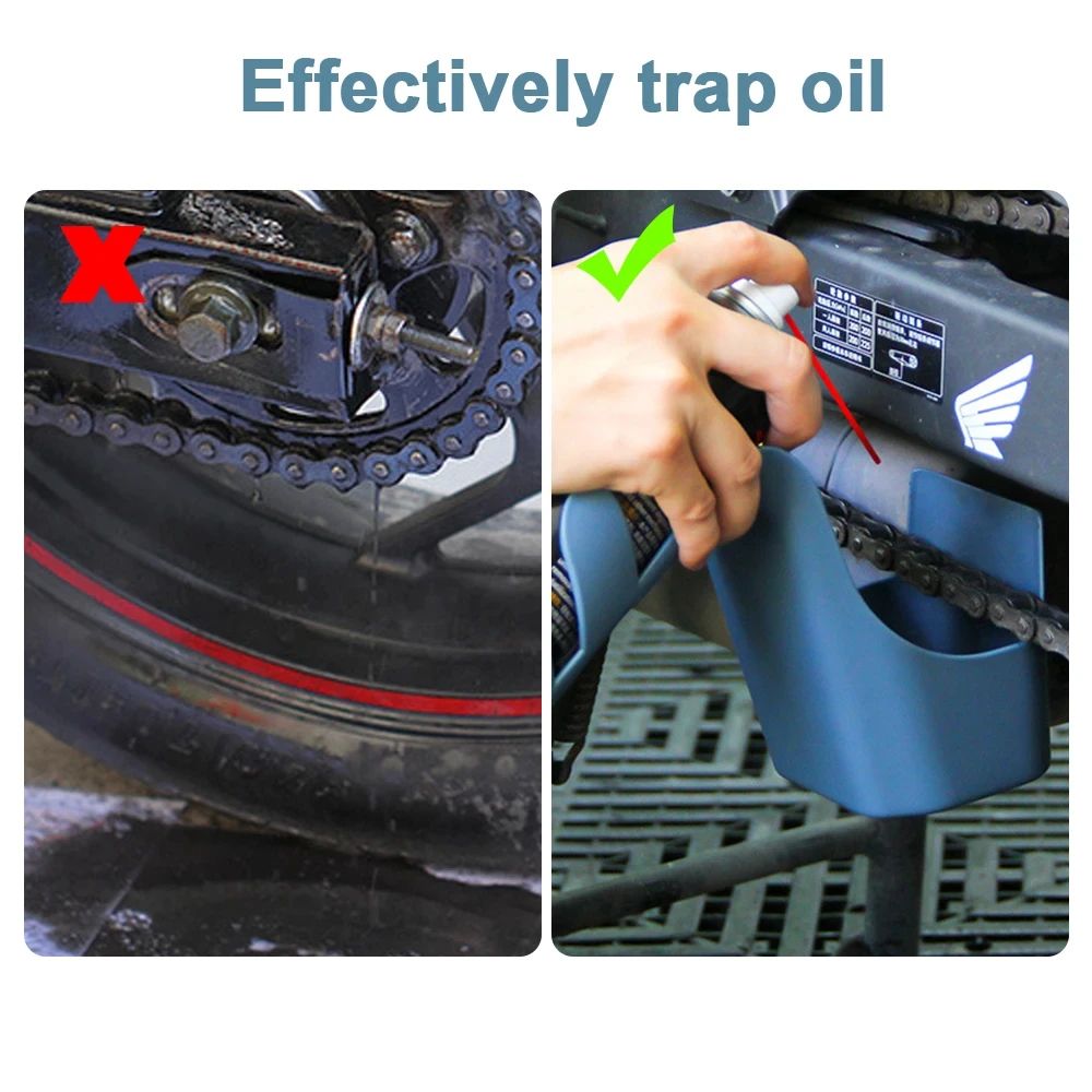 Motorcycle Bike Chain Oil Storage Tool AntiSplash  LeakProof Design For Easy Cleaning 3