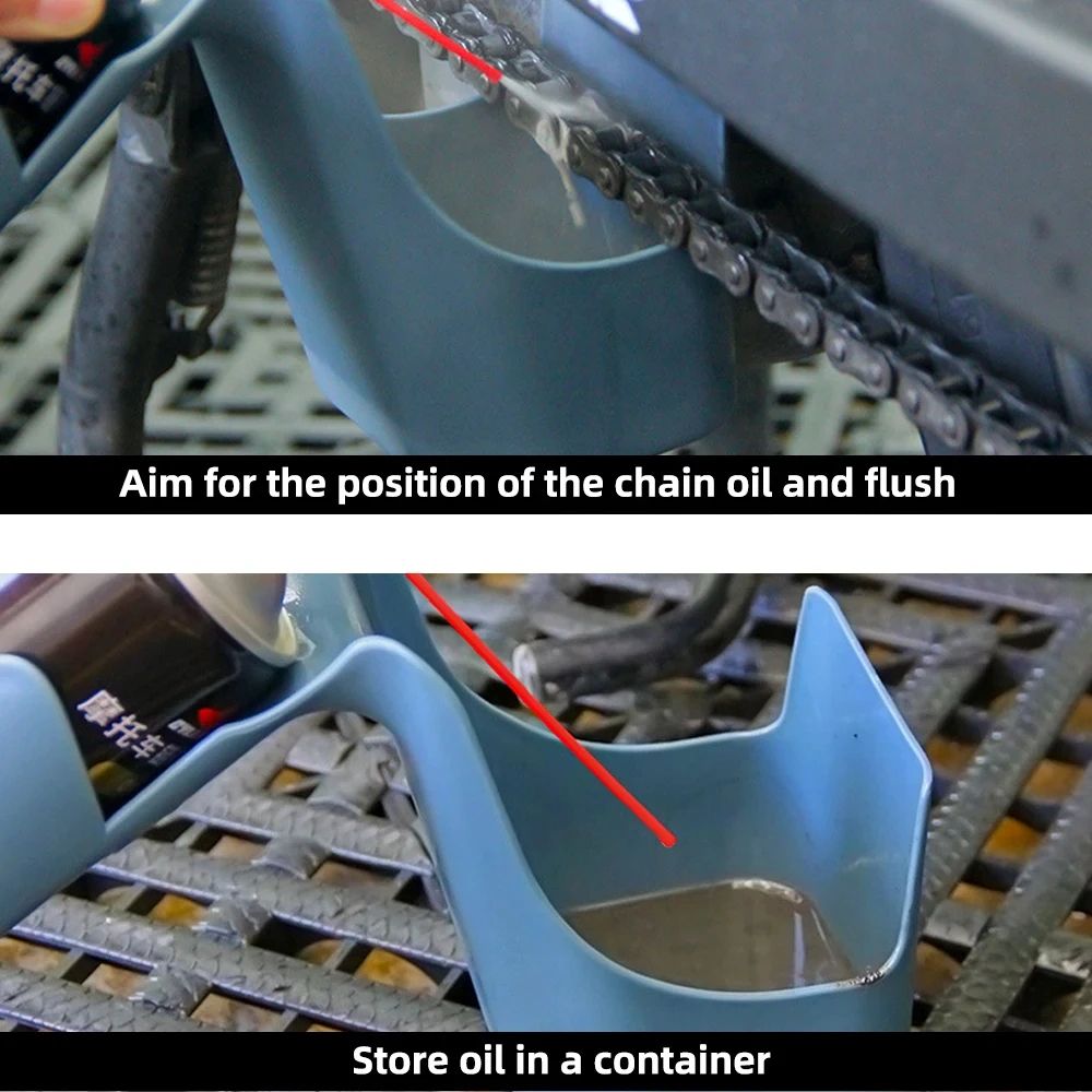 Motorcycle Bike Chain Oil Storage Tool AntiSplash  LeakProof Design For Easy Cleaning 2