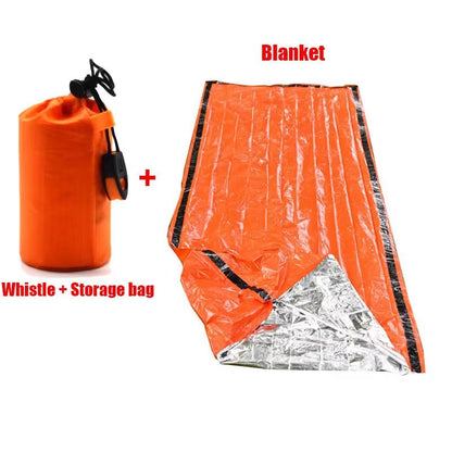 Portable Waterproof Emergency Survival Sleeping Bag Thermal Mylar Blanket For Outdoor EDC Camping G