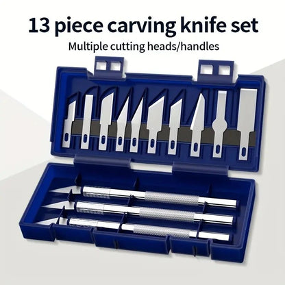Professional Carving Knife Set, Manual Cutting Tool for Paper Craft, Leather Work & Precision Repair