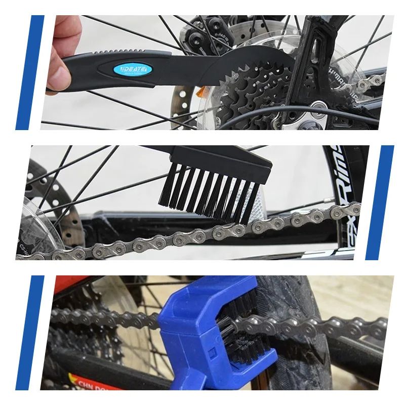 Portable Chain Cleaner For Motorcycle  Road Bike Durable Chain Clean Brush Maintenance Tool 2