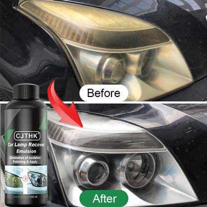 Headlight Polishing Kit, Car Headlight Scratch Remover & Cleaning Paste for Clear Lens Repair