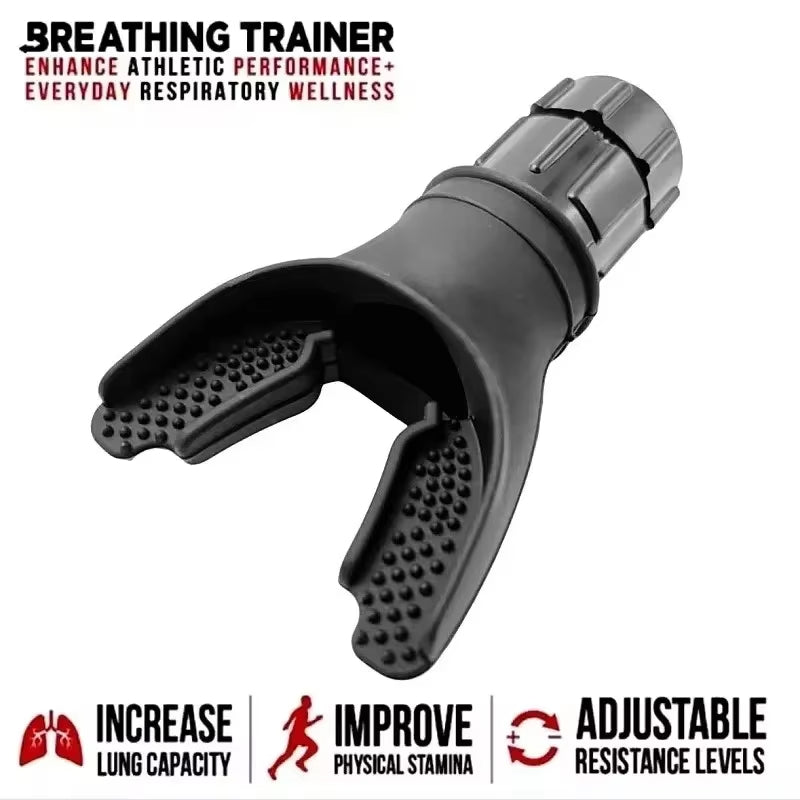 Breathing Trainer For Lung Strength Portable Workout Device With Adjustable Resistance For Fitness  4
