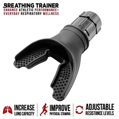 Breathing Trainer For Lung Strength Portable Workout Device With Adjustable Resistance For Fitness  4