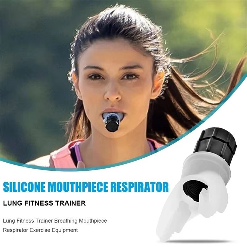 Breathing Trainer For Lung Strength Portable Workout Device With Adjustable Resistance For Fitness  1