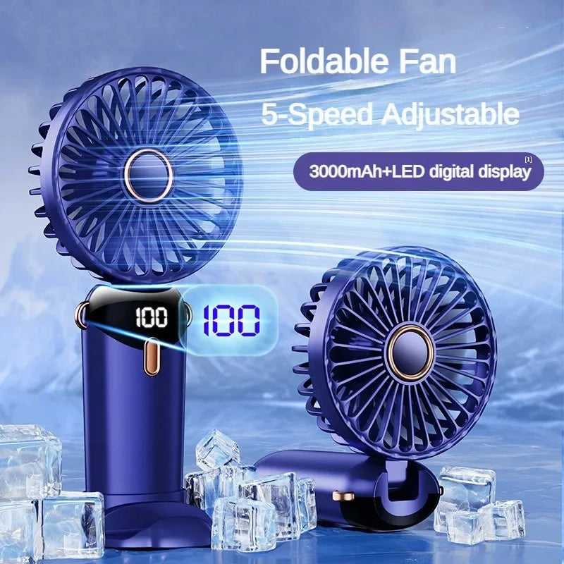 Mini USB Rechargeable Fan for Travel, Office & Home