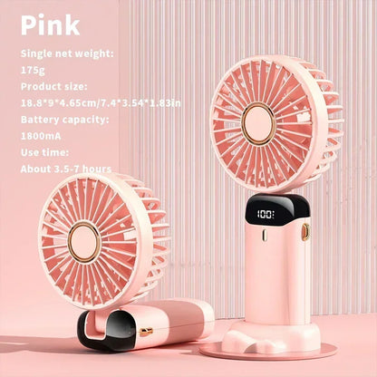 Mini USB Rechargeable Fan for Travel, Office & Home
