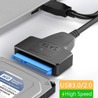 SATA 3 to USB 3.0 Adapter Cable, Connect & Access External Hard Drive or SSD Easily
