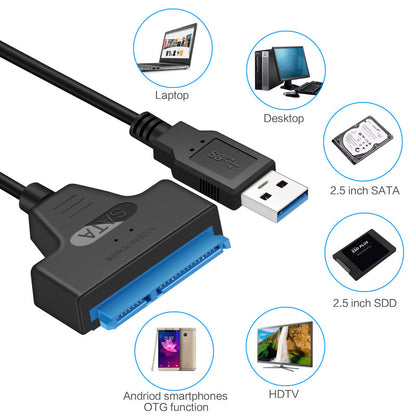 SATA 3 to USB 30 Adapter Cable Connect  Access External Hard Drive or SSD Easily