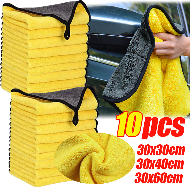 Absorbent Microfiber Car Towels Super Soft Wash  Dry Cleaning Cloth For Spotless Finish 2