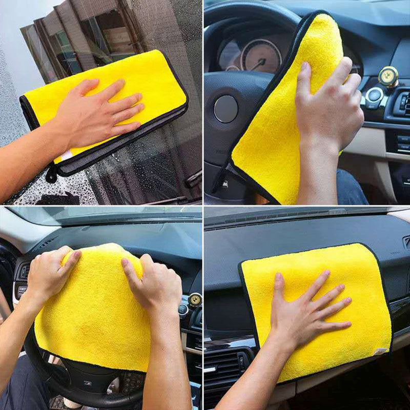 Absorbent Microfiber Car Towels Super Soft Wash & Dry Cleaning Cloth for Spotless Finish