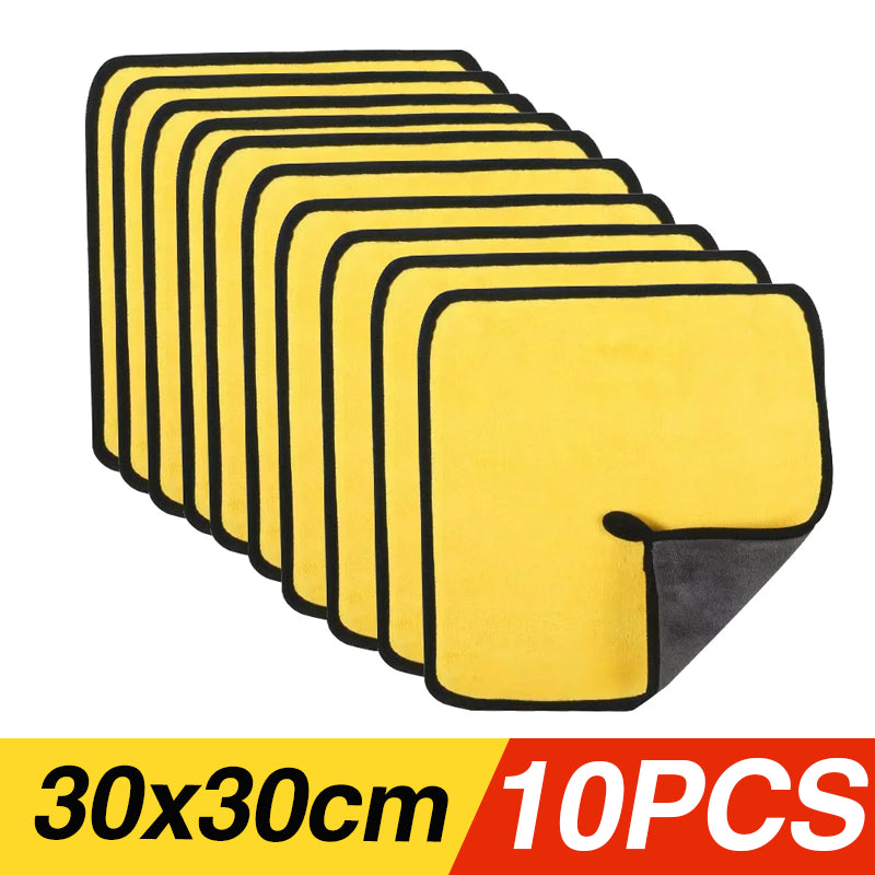 Absorbent Microfiber Car Towels Super Soft Wash  Dry Cleaning Cloth For Spotless Finish 8