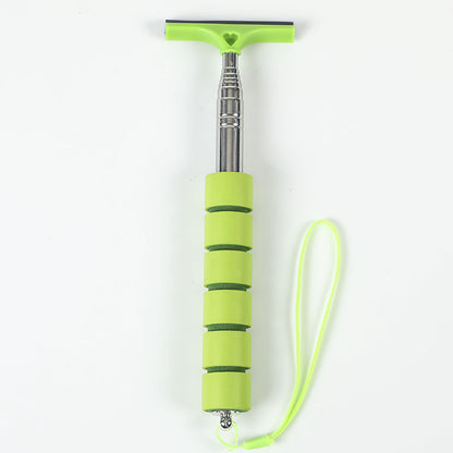 Ar Mirror Wiper  Glass Mist Cleaner Telescopic Cleaning Tool With Scraper  Brush 5
