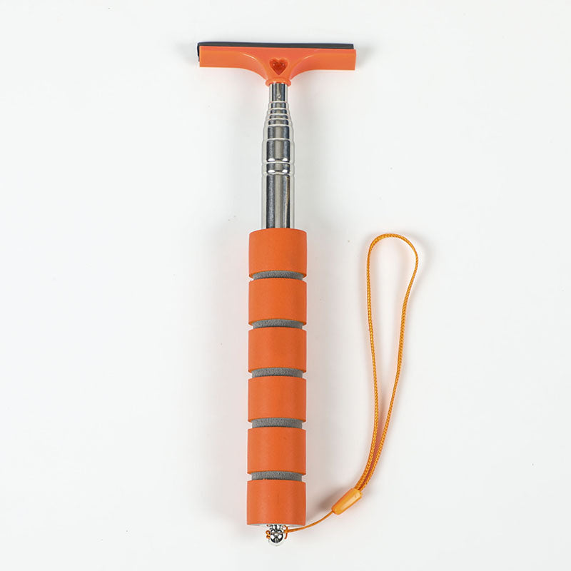 Ar Mirror Wiper  Glass Mist Cleaner Telescopic Cleaning Tool With Scraper  Brush 6