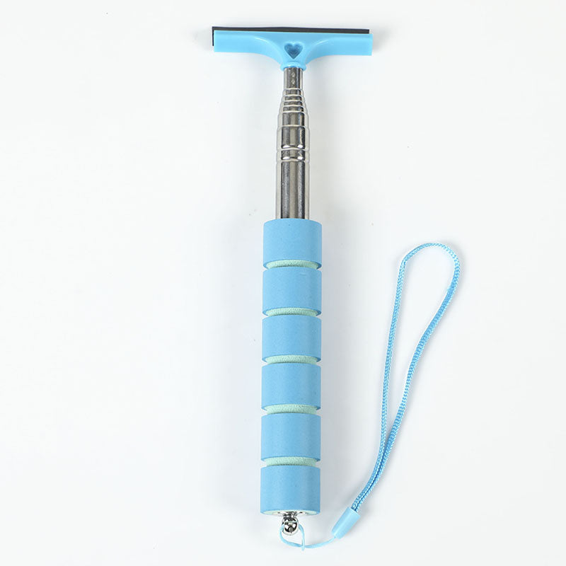 Ar Mirror Wiper  Glass Mist Cleaner Telescopic Cleaning Tool With Scraper  Brush 7