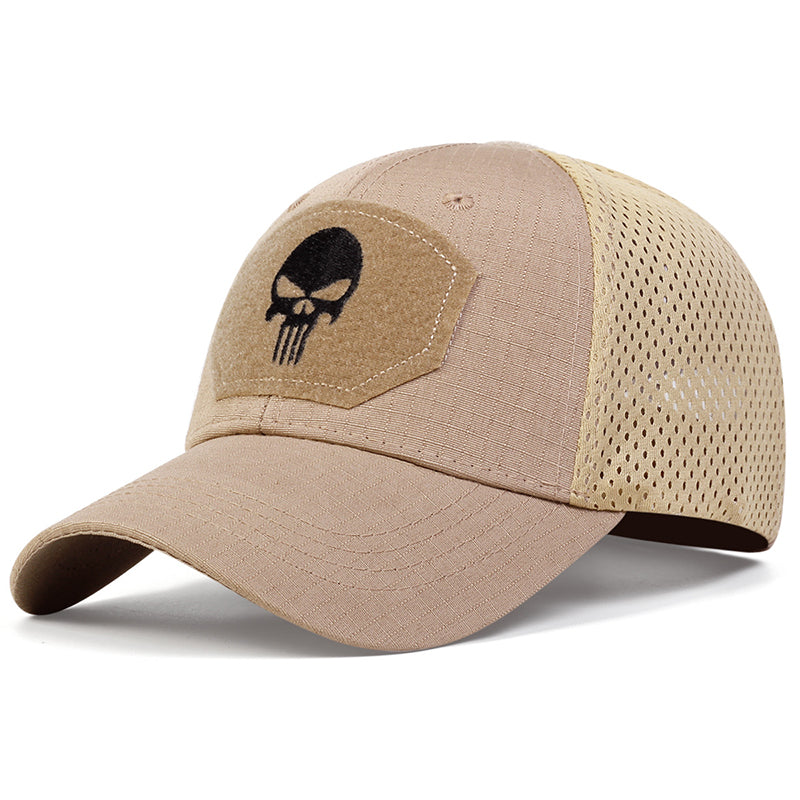 Unisex Skull Embroidered Baseball Cap Adjustable Breathable Sunscreen Hat For Outdoor  Casual Wear 13