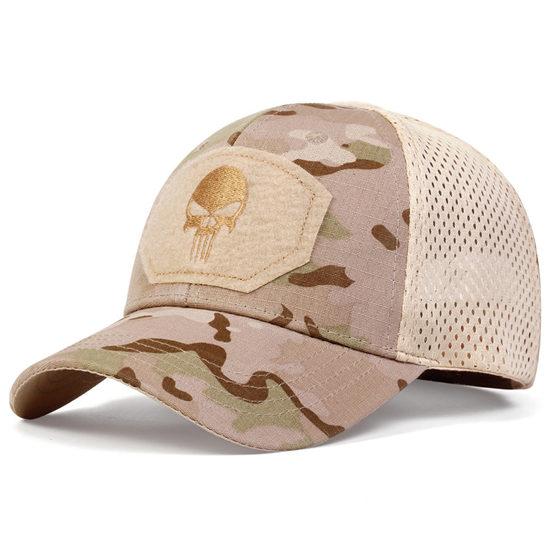 Unisex Skull Embroidered Baseball Cap Adjustable Breathable Sunscreen Hat For Outdoor  Casual Wear 8