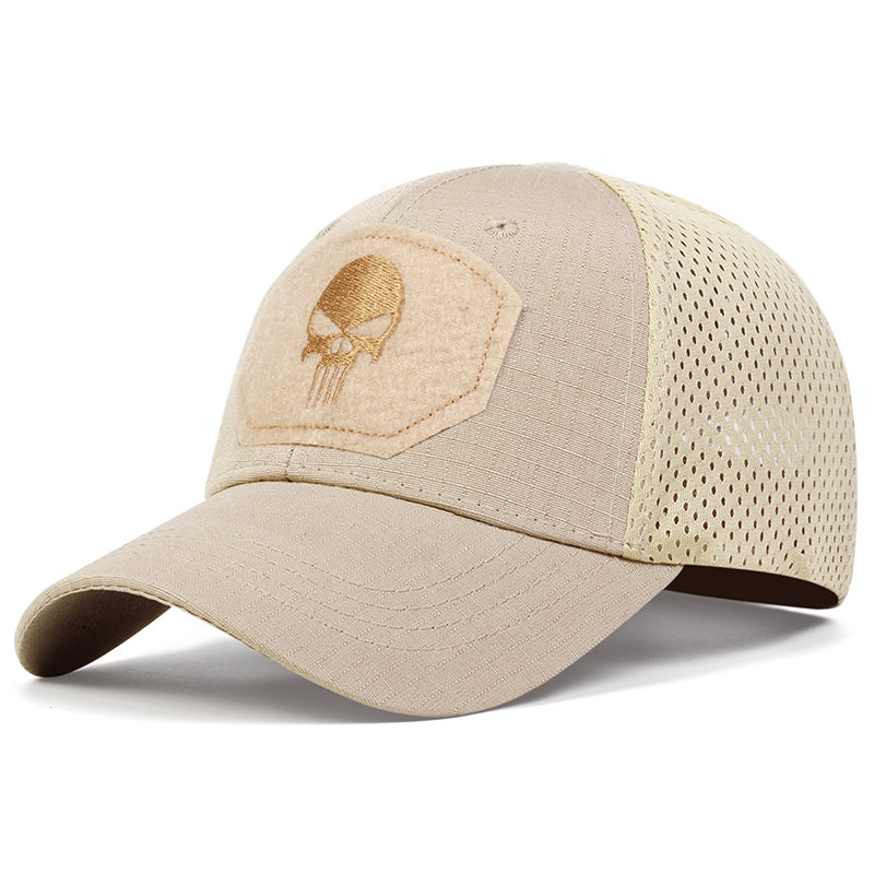 Unisex Skull Embroidered Baseball Cap Adjustable Breathable Sunscreen Hat For Outdoor  Casual Wear 14