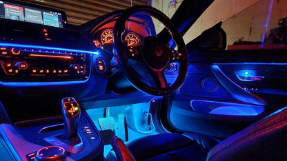 USBPowered Car Ambient Foot Light Wireless Auto RGB LED Interior Lighting with Music Sync