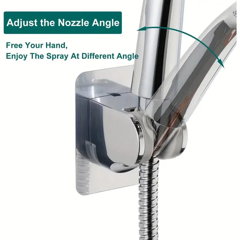 Adjustable Showerhead Holder SelfAdhesive NoDrill Wall Mount Bracket for Universal Household Sho