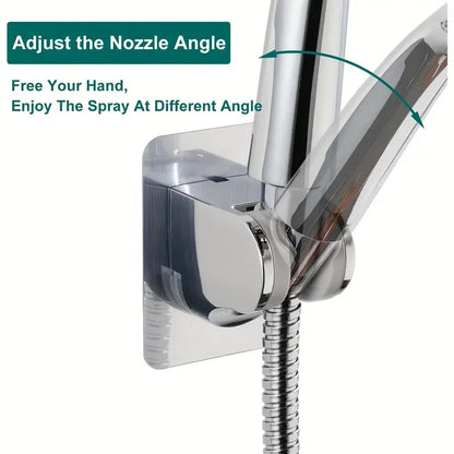 Adjustable Showerhead Holder SelfAdhesive NoDrill Wall Mount Bracket for Universal Household Sho