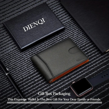 Slim Smart Wallet For Men RFID Blocking Bifold Leather Wallet With Card Holder  Money Clip 3