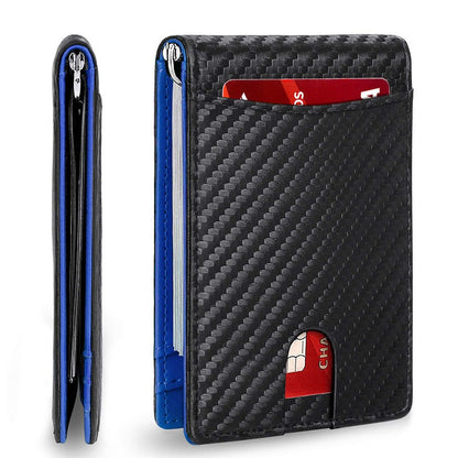Slim Smart Wallet For Men RFID Blocking Bifold Leather Wallet With Card Holder  Money Clip 6