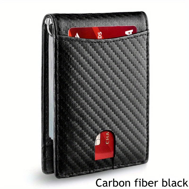 Slim Smart Wallet For Men RFID Blocking Bifold Leather Wallet With Card Holder  Money Clip 8