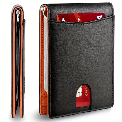 Slim Smart Wallet For Men RFID Blocking Bifold Leather Wallet With Card Holder  Money Clip 9