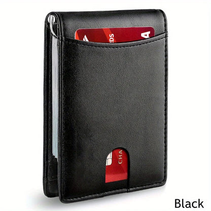 Slim Smart Wallet For Men RFID Blocking Bifold Leather Wallet With Card Holder  Money Clip 11