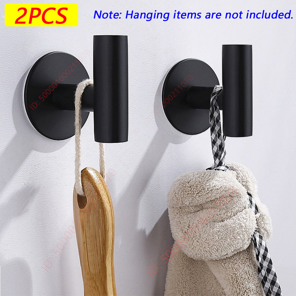 Stainless Steel Wall Hook Adhesive Robe Hooks For Towel Coat  Key Bathroom  Kitchen Storage Accesso 10