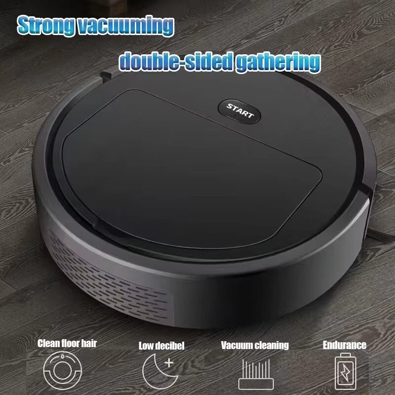 Powerful Robotic Vacuum Cleaner AllinOne Home Cleaning with Sweeping Mopping  USB Charging