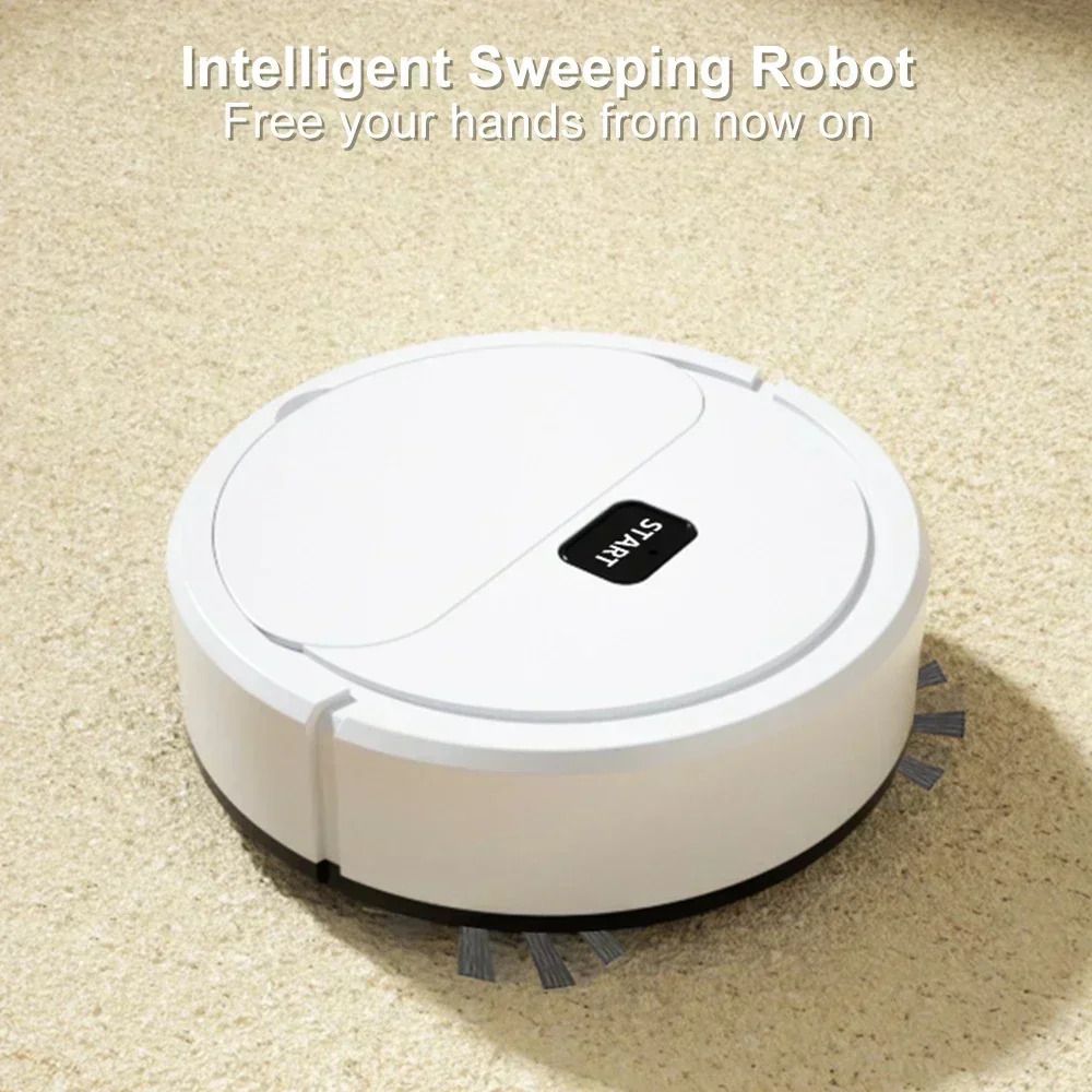 Powerful Robotic Vacuum Cleaner AllinOne Home Cleaning with Sweeping Mopping  USB Charging