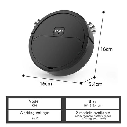Powerful Robotic Vacuum Cleaner AllinOne Home Cleaning with Sweeping Mopping  USB Charging