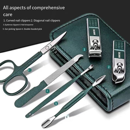 Professional Nail Care Set Household Manicure Tools For Women  Men 6 Piece Nail Scissors  Clippers 2