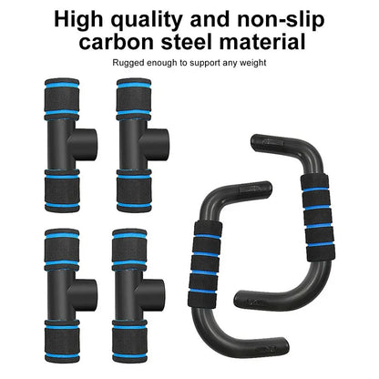 HeavyDuty UShaped PushUp Rack  Ergonomic Hand Grip For Chest  Body Building Workouts 2