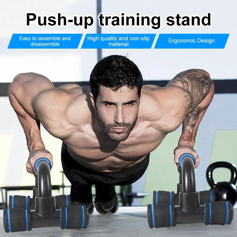 Heavy-Duty U-Shaped Push-Up Rack – Ergonomic Hand Grip for Chest & Body Building Workouts
