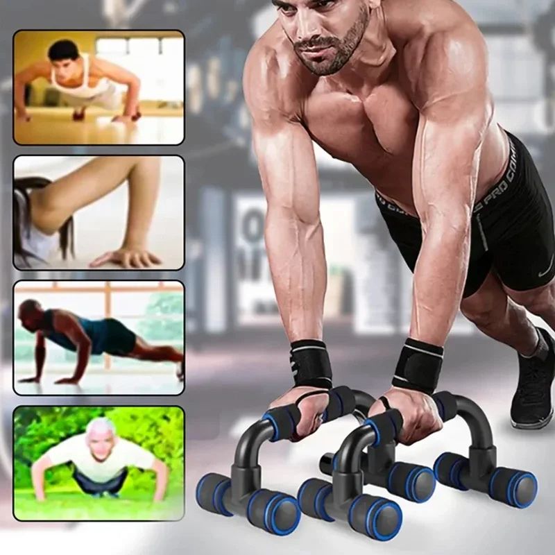 HeavyDuty UShaped PushUp Rack  Ergonomic Hand Grip For Chest  Body Building Workouts 3
